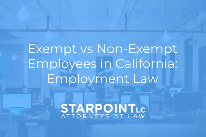 exempt vs non-exempt CA