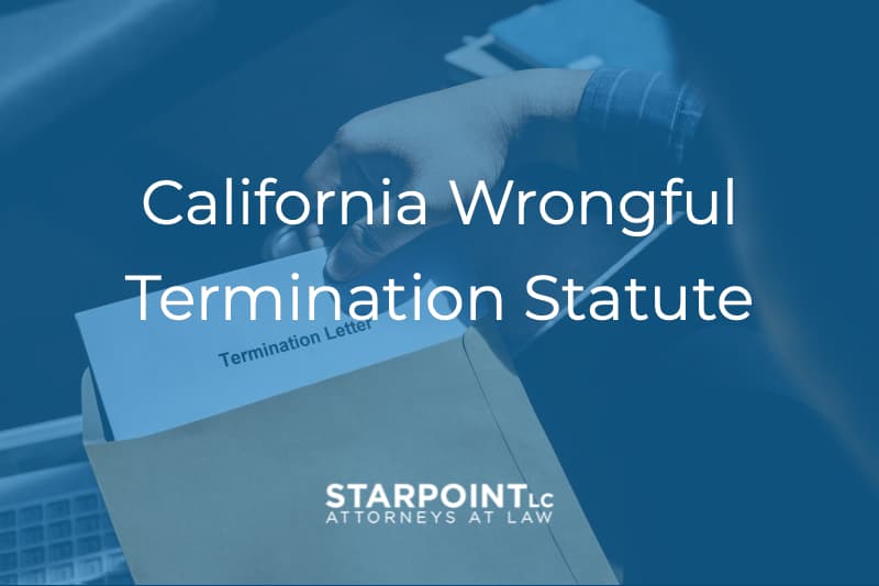 California statute of limitation for wrongful termination