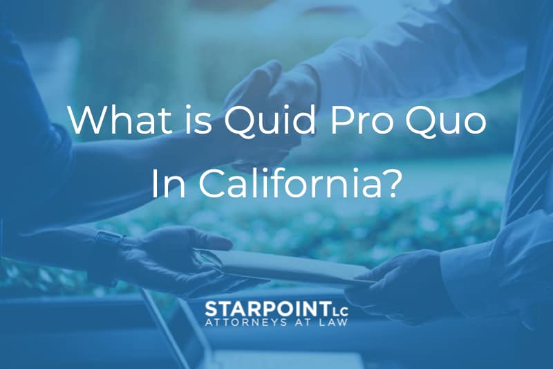 what is quid pro quo california