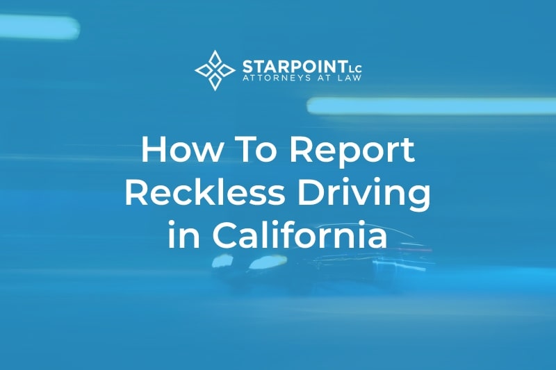 how to report reckless driving ca