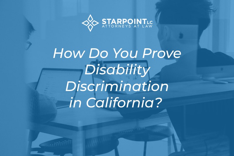 how to prove disability discrimination